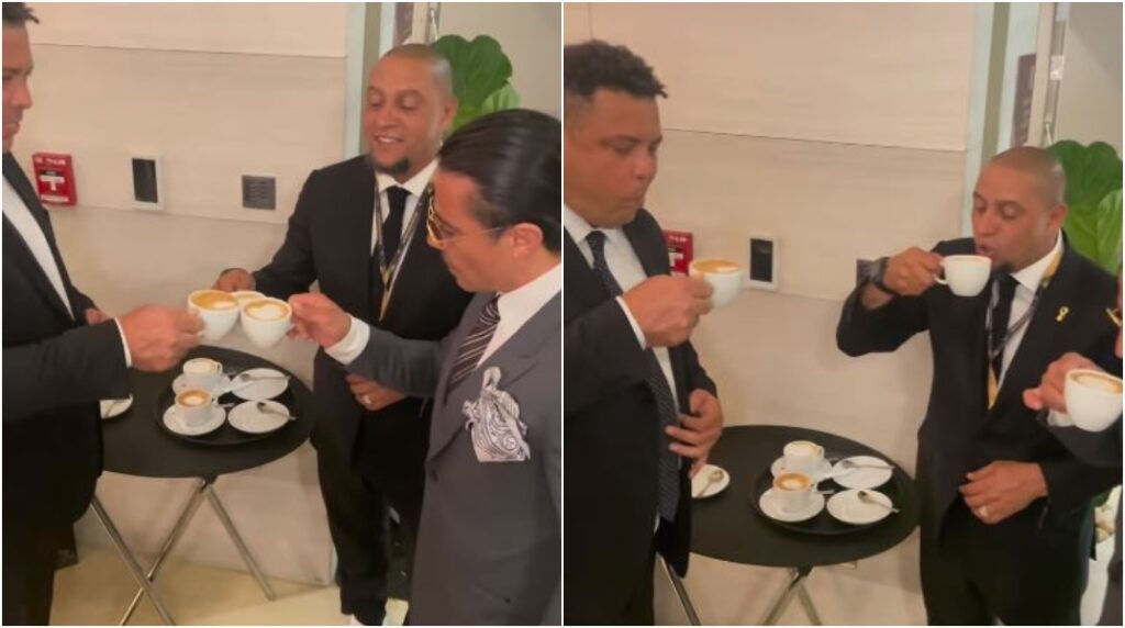 Ρονάλντο και Ρομπέρτο Κάρλος πίνουν… καπουτσίνο με τον Nusret στο Κατάρ (vid)