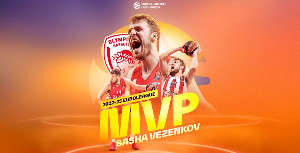 MVP της σεζόν στην Euroleague o Σάσα Βεζένκοφ