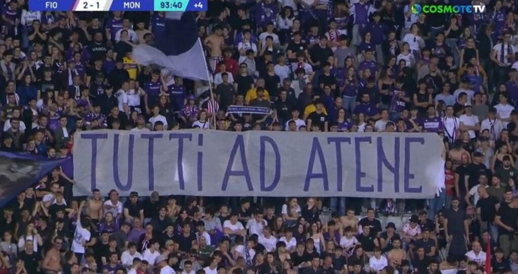 «Όλοι στην Αθήνα» – To πανό-μήνυμα των οπαδών της Φιορεντίνα