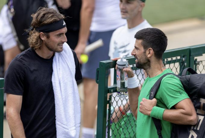 Τσιτσιπάς σε Τζόκοβιτς: «Πότε θα ανοίξουμε την ελληνική ταβέρνα;» (pic)