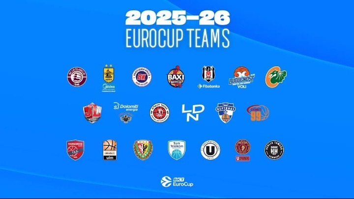Eurocup: Οι 20 ομάδες, συμπεριλαμβανομένων Άρη και Πανιωνίου, της σεζόν 2025-26
