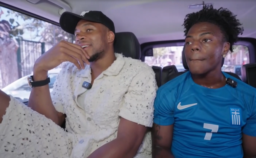 Σουλατσάρει στην Αθήνα ο Ishowspeed με τον Γιάννη Αντετοκούνμπο