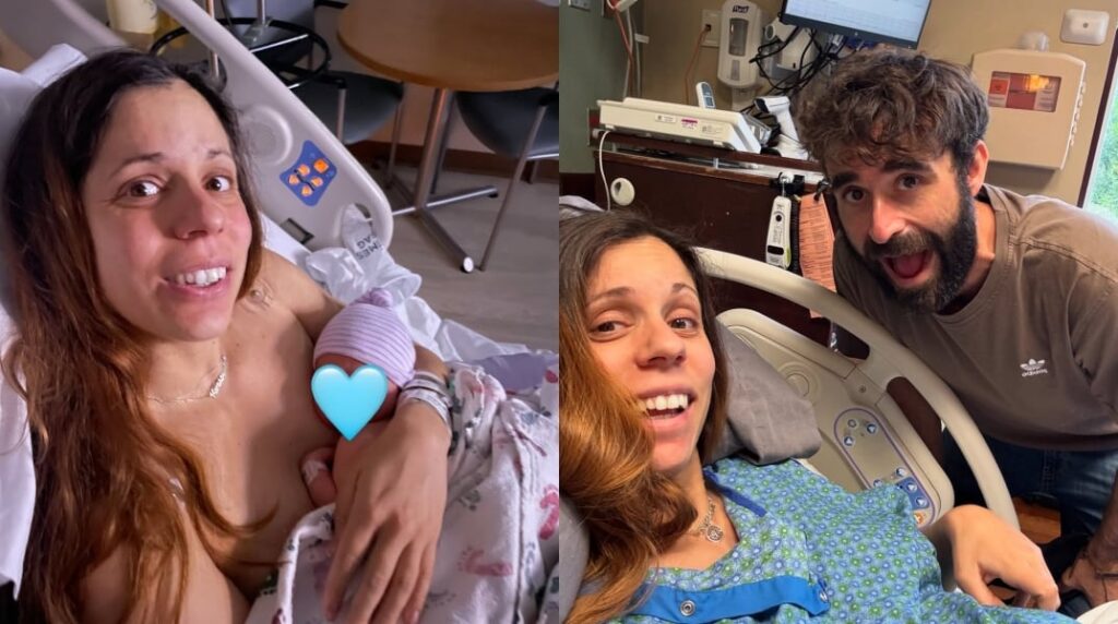 Κατερίνα Στεφανίδη: Γέννησε η χρυσή Oλυμπιονίκης – Οι πρώτες εικόνες (pic)