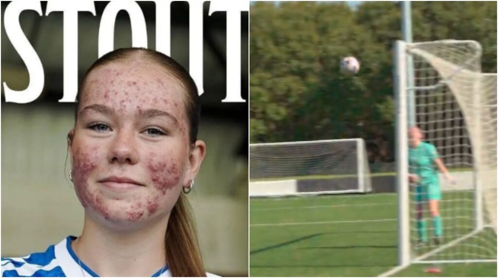 Σκάι Στάουτ: Το άπιαστο φάουλ στο «παραθυράκι» – Άγαλμα η αντίπαλη τερματοφύλακας (vid)