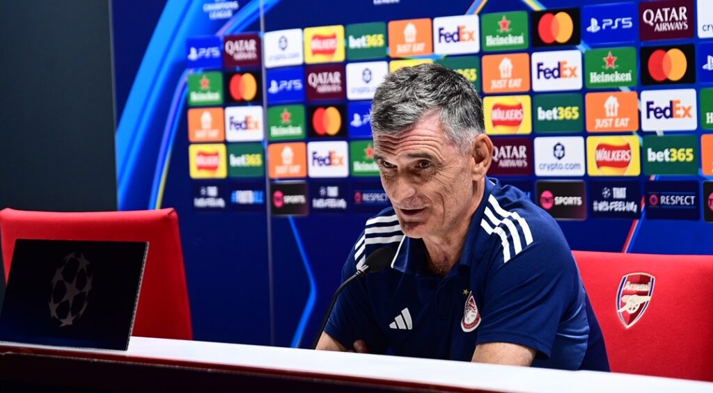 Μεντιλίμπαρ: «Να παίξουμε με θάρρος – Δεν ήρθαμε στο Λονδίνο για να κοιτάμε την Άρσεναλ»