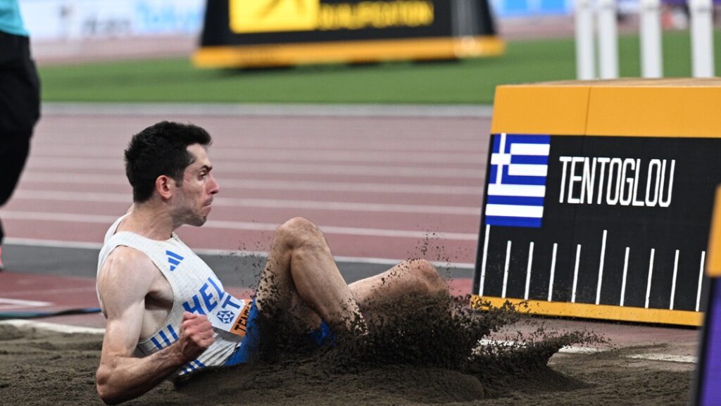 Η αντίδραση του Τεντόγλου μετά τα 7,97μ. του Λεσκάι που τον άφησαν 11ο και εκτός συνέχειας στον τελικό