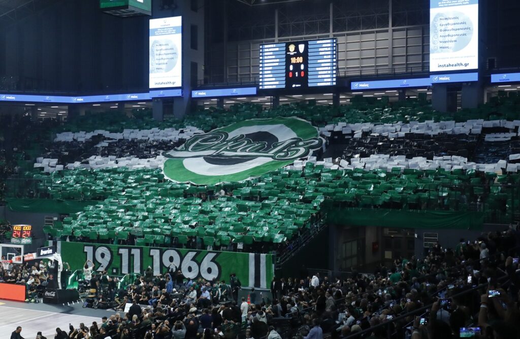 Παναθηναϊκός AKTOR: Το εντυπωσιακό κορεό πριν το τζάμπολ της αναμέτρησης με την Dubai BC