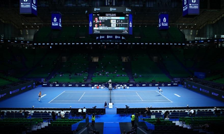 Hellenic Championship: Έτσι έγινε η μεταμόρφωση του «Telekom Center Athens» σε γήπεδο τένις (vid)