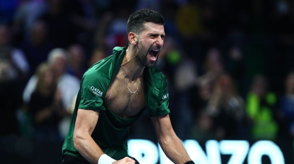 Έσκισε την μπλούζα του μέσα σε παροξυσμό στο Telekom Center Athens ο Τζόκοβιτς!