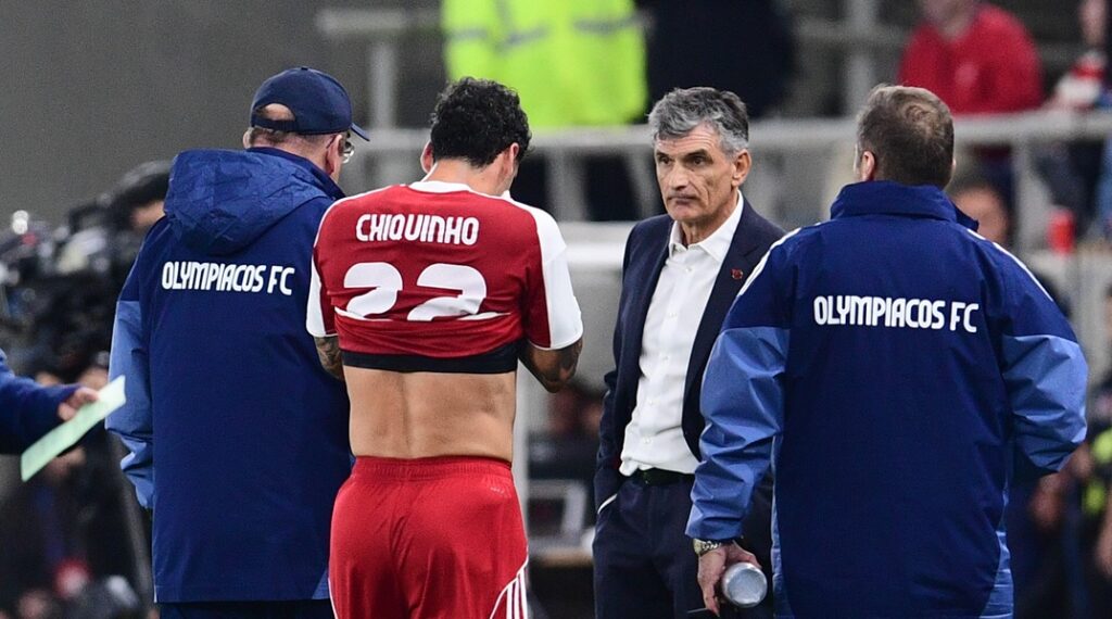 Ολυμπιακός-Ρεάλ: Πλήγμα με Τσικίνιο – Αποχώρησε με δάκρια στο 28ο λεπτό