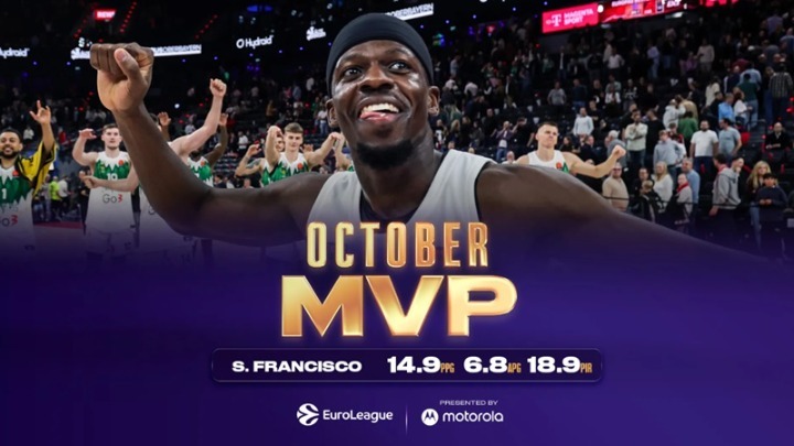 Euroleague: Ο Φραντσίσκο της Ζαλγκίρις MVP του Οκτωβρίου