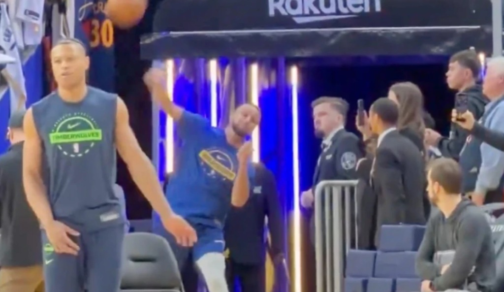 Κάρι σταμάτα, δεν είναι πλάκα: Eυστόχησε σε σουτ από την είσοδο των αποδυτηρίων (vid)