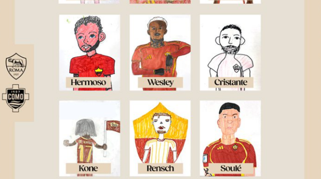 Κέρδισε τις εντυπώσεις η Ρόμα – Παιδιά ζωγράφισαν την αρχική 11άδα κόντρα στην Κόμο