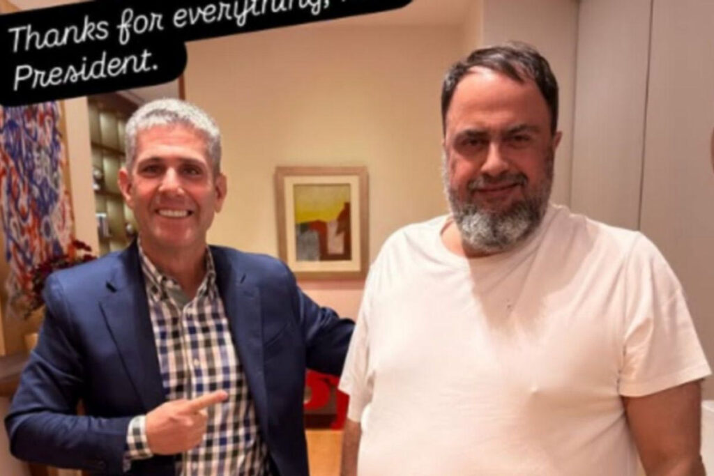 Ο ατζέντης του Αντρέ Λουίζ μαζί με τον Μαρινάκη: «Ευχαριστώ για όλα κύριε Πρόεδρε»