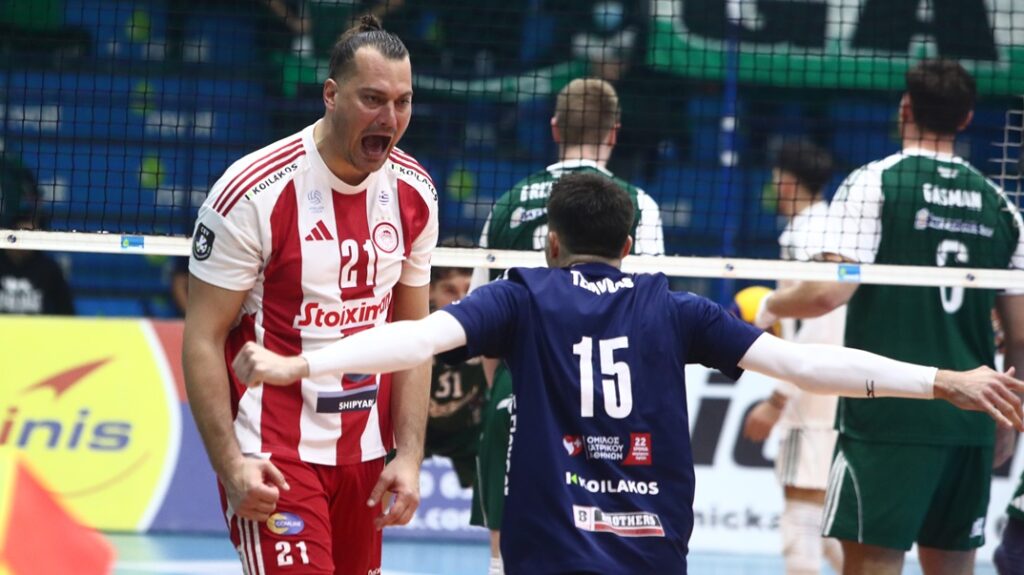 Ο Ολυμπιακός με απίθανη ανατροπή κέρδισε 3-2 σετ τον Παναθηναϊκό και κατέκτησε και το Super Cup