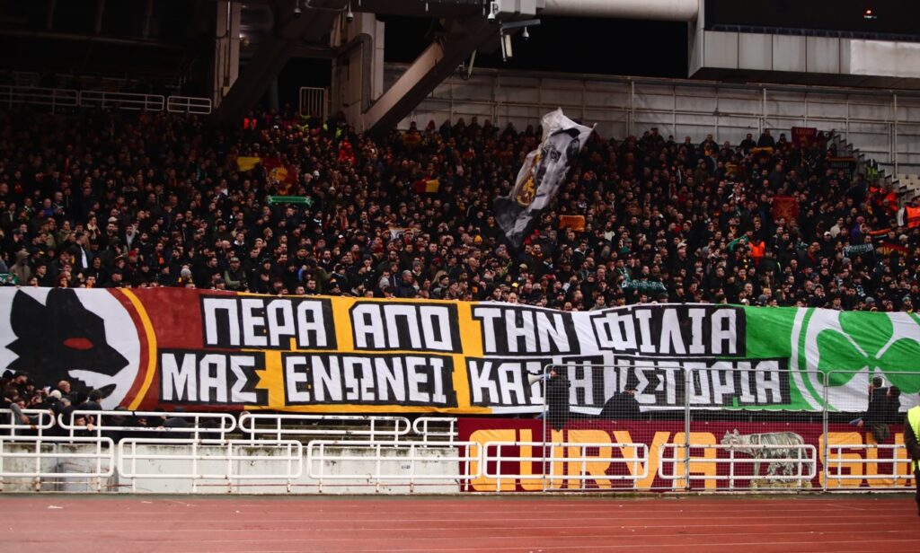 Παναθηναϊκός – Ρόμα: Τα εντυπωσιακά πανό στις εξέδρες των «πρασίνων» (pics)