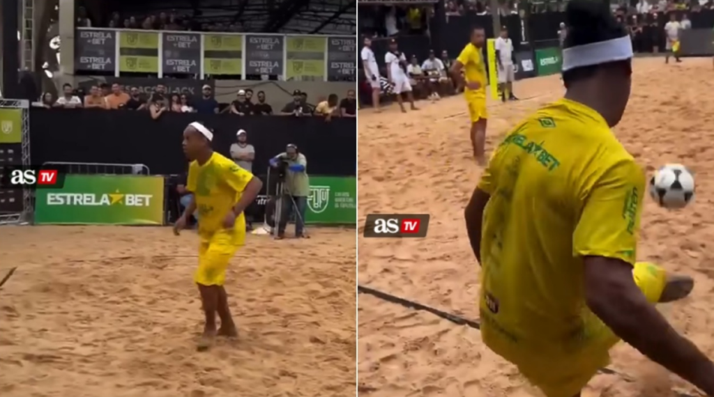 Ροναλντίνιο: Στα 45 του παίζει ποδοβόλεϊ και παραδίδει μαθήματα τεχνικής