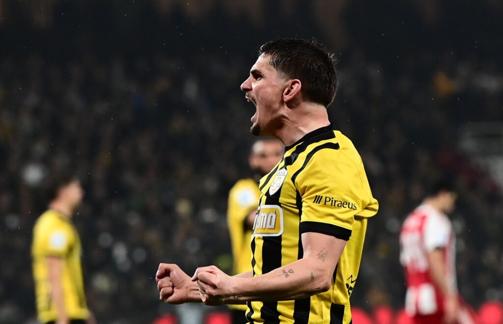 AEK: Το 1-0 του Βάργκα που άνοιξε το σκορ στο ντέρμπι με τον Ολυμπιακό (+vid)