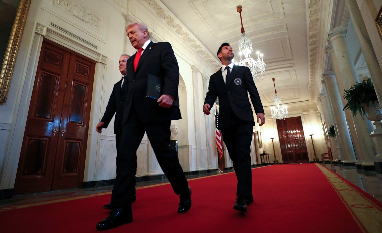 Ο Τραμπ υποδέχθηκε τον Λιονέλ Μέσι και την Ίντερ Μαϊάμι στον Λευκό Οίκο