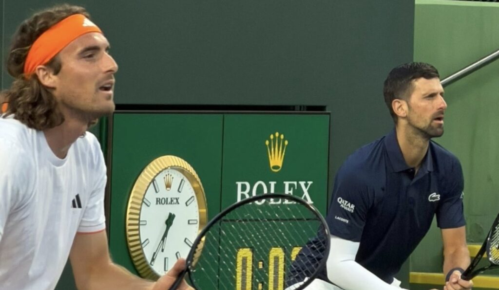 Τσιτσιπάς και Τζόκοβιτς ηττήθηκαν στο διπλό του Indian Wells