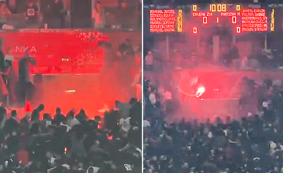 EuroLeague: «Καμπάνες» σε Ερυθρό Αστέρα και Παρτίζαν για τα επεισόδια στο Βελιγράδι