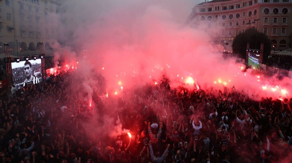 Φαντασμαγορική γιορτή στη Θεσσαλονίκη – Ο ΠΑΟΚ γιορτάζει έναν αιώνα ζωής