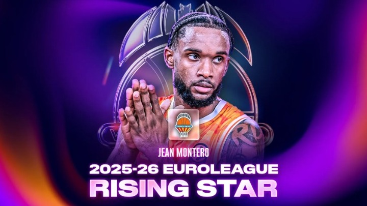 Euroleague: O Ζαν Μοντέρο αναδείχτηκε «ανερχόμενος αστέρας» της σεζόν